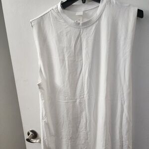NEW DRESS SIZE LARGE WHITE SHORT BY H&M